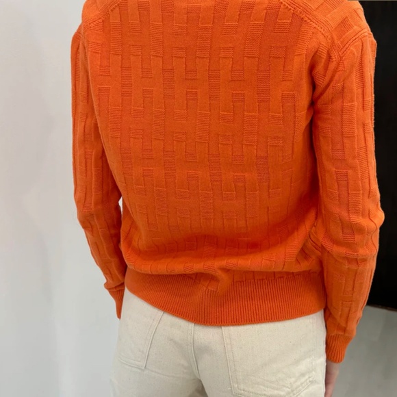 Authentic Hermes "H" Long Sleeve Pullover - Picture 9 of 10